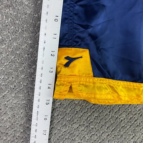 Vintage Diadora Shorts Men's Medium Soccer Shiny Satin Nylon Athletic Blue 5" - Picture 12 of 13